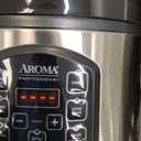 AROMA Professional Digital Rice Cooker, Multicooker, 4-Cup (Uncooked) / 8-Cup (Cooked), Steamer, Slow Cooker, Oatmeal Cooker, STS, Auto Keep Warm, 2 Qt, Stainless Steel Exterior, ARC-954SBD