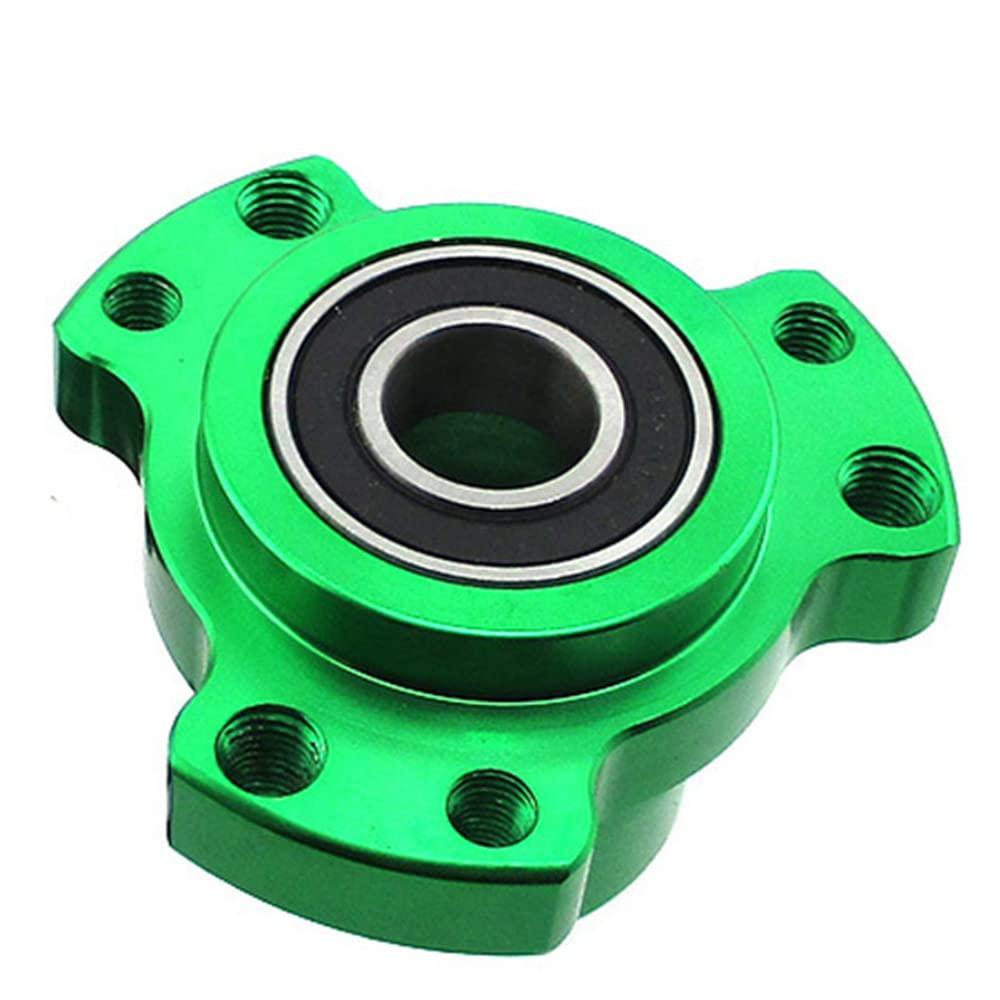DJ-Motor Green 5/8" Bearing Lightened Billet Front Wheel Hub Come with Dual Sealed for Mini Bike Drift Trike Go Kart