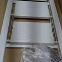 Taranta 3 Step Ladder,Aluminum Lightweight Folding 3 Step Stool with Anti-Slip Wide Pedal,330lbs Capacity Step Ladder for Household,Kitchen,Office - White