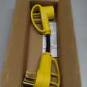 POWGRN 50 Amp to 30 Amp RV Adapter 12 inch, Heavy Duty Extension Cord 10/3 Gauge RV Electrical Adapter, NEMA 14-50P Male to NEMA TT-30R Female, STW 30AWG 30A 125V 3750W, Black-Yellow, ETL Listed