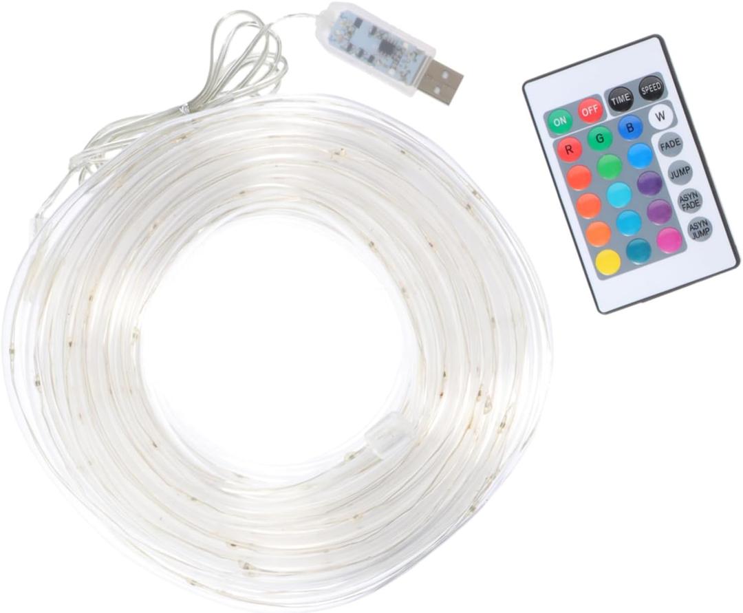 1set USB Rechargeable Trampoline Lights Led Rope Light for Trampoline Outdoor Decorative String