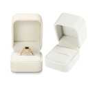 Pack of 2 :1)PU Leather Jewelry Ring Box for Proposal Engagement White PU Leather Jewelry Ring Gift Box, 2)
Luxury Ring Box, Jewelry Display Box for Engagement Disposal Decorative Box, Suede, White