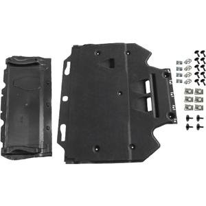 Engine Under Cover Set + Clips Replacement for A6 A7 4G 3.0 TDI 2011-2018 OE# 4G0863821B, 4G0863821F, 4G0863822C, 4G0863822J