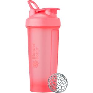 BlenderBottle Classic V2 Shaker Bottle Perfect for Protein Shakes and Pre Workout, 28-Ounce, Light Pink