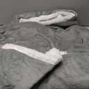 Cozystar Wearable Blanket Hoodie with Giant Pocket Pet Won't Leave Extra Soft Sherpa Fleece Thick Warm Cozy Oversized Sweatshirt Blanket Jacket with Sleeves-Grey, One Size