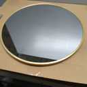 NEWBULIG Round Bathroom Mirror for Over Sink, 20 Inch Wall Mount Vanity Circle Mirror with Matte Metal Framed, Decor for Bathroom, Entryway, Bedroom, Gold