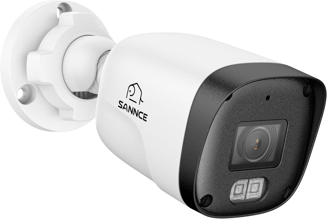 SANNCE 2K 3MP Super HD PoE IP Security Camera,100ft Dual IR Night Vision,IP67 Weatherproof, Human/Vehicle Detection,H.265+ Indoor/Outdoor Surveillance Camera