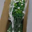 Artificial Flowers for Outdoors, Outdoor Faux Plants, 12 Bundles UV Resistant Realistic, Faux Flowers for Outdoor Planters, Spring Summer Home Garden Decoration, White