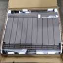 Large Dog House Outdoor Indoor, Durable Plastic Waterproof Doghouse with Air Vents and Elevated Floor, Easy Clean and Assemble for Medium Large Dogs (Classic Grey, 36.2''L38''W38''H)