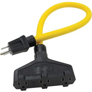 Prime AD050802 Triple-Tap Adapter, Yellow