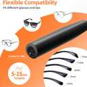 GOSALISU Glasses Strap, Black Sunglasses Strap for Men Women, Ultra-light Eye Glasses Holders Around Neck