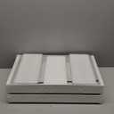 DEKAVA 2 Pack Pull Out Cabinet Organizer Expandable, Adhesive with Nano Film, Pull Out Drawers for Cabinets in Kitchen, Pantry or Bathroom (White, 21"DEEPX[12"-20'']Width-2PACK)