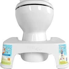 Step and Go 7-in White Toilet Stool