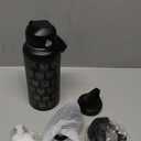 The National Parks Water Bottle with 63 Waterproof Stickers, 3 Lids (Straw, Spout, Chug) & Bottle Handle | 32 Oz Insulated Wide Mouth Stainless Steel Bottle for Camping & Hiking Leak-Proof