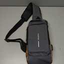Unisex Anti-Theft Sling Bag with USB Port, Water-Resistant Crossbody Chest Backpack for Travel & Work