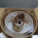 Lornwick Boho Rattan semi Flush Mount Ceiling Light,for Bedroom