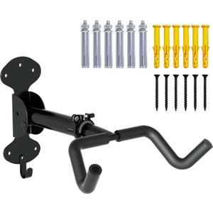 Urban Deco Bike Wall Mount Bike Hanger 66lbs Load Capacity Extendable 6in Bike Rack Garage Sturdy Design Space-Saving Horizontal Storage Ideal for Garage Home Use