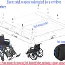 Blue Streak Wheelchair 18" Back Upholstery Replacement - Nylon Back, with Hardware, STDS4S2208 - Suitable for K1/K2 Wheelchairs (1Ea, Black)