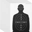 Maplefield 50 Pack Bulk Paper Targets for Shooting Range, Silhouette for Target Practice Using Firearms Such as Handguns, SMGs, Rifle, Hunting Rifles, Shotguns and More (17 x 25 Inches)
