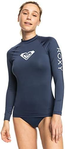 Roxy Women's Rashguard – UPF 50+, Compression Fit, Surf, Hiking, Volley, Workout, Yoga, Quick-Dry Swim Shirt S