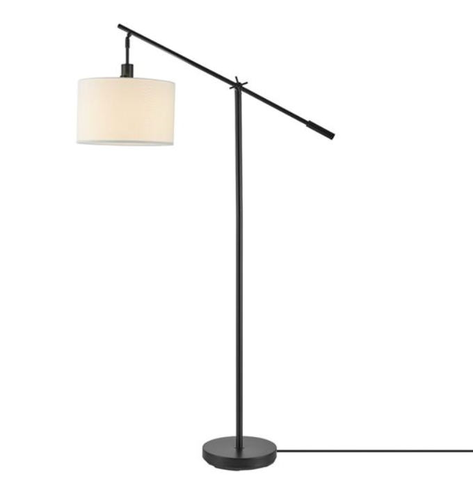 GL Avellino 66" Floor Lamp Black/White