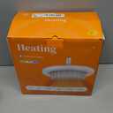 Heating Fan Light 3 in 1 Space Heater,720W Portable Electric PTC Ceramic Heaters,E26 LED Light with 2500lm,3 Modes,300Oscillation,4H Timer,Remote Control, Overheat Protection, Stepless Color