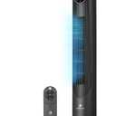 Antarctic Star T36 Tower Fan-36 Inch, Bladeless Oscillating Fan with Remote, 6 Speeds & 4 Modes, LED Display, 9H Timer, Quiet Floor Standing Fan for Bedroom Living Room Office, Black