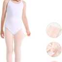 Toddler Girls Tights Dance Ballet Footed Leggings Ultra Soft Stockings for Kids Students (Pink, S)