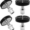 4Pcs 38mm Screw Up Car Lift Adapter with Rubber Lift Pads, 4-9cm Extension Car Lift Feet pads for Car Lift Bridge Jack Stable Support, for 2 Post Car Lift, Heightening Feet Plus High Car Lift Tray