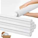 Hanaive White 6 Pcs 40 x 3. 5 x 1 Inch Jumbo Pool Noodles Pipe Insulation Foam Tube Pre Slit Clamp Foam Noodles for Padding Large Tube for Swimming Floating Craft Projects Padding Bumper