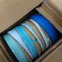 vancasso Bonita 27 Oz Cereal Bowls Set of 6, Blue Ceramic Bowls for Kitchen, 6 Inch Soup Bowls, Dishwasher & Microwave Safe (Cool Color)