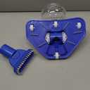 Cordless Pool Vacuum for Above Ground & Inground Pools, 18.5GPM Suction with 2 Brush Heads for Leaves, Debris, 20-69" Telescopic Pole Back-Friendly Cleaning, Hot Tub Spa Handheld Cleaner (Blue)