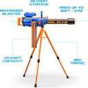 X-Shot Insanity Motorized Rage Fire by ZURU 72 Darts, Air Pocket Technology Darts, Dart Storage, Blasting Power, Auto Feeding Belt, Tripod & Scope, Outdoor Toy for Boys, Girls, Teens, Adults