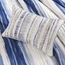 Madison Park Quilt Set Cottage Coastal Design, 6 Piece Set - All Season, Coverlet Bedspread Lightweight Bedding Layer, Shams, Toss Pillows, King/Cal King(104"x94"), Blue/White