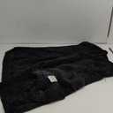 BATTILO HOME Black Throw Blanket for Couch, Woven Chenille Throw Blankets for Bed, Chair, Sofa, Black Knitted Blanket Cozy Soft Blanket, 51"x67" Black