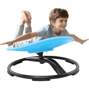 Zhenx Spinning Chair for Autistic Kids (3-18 Years), Sensory Swivel Chair for Teens with ADHD/Autism  2119 Inch 220LBS Weight Capacity Seat  Sit and Spin Calming Toy for Body Balance (Blue)
