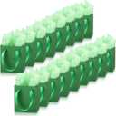 Tenare 12 Pcs Small Gift Bags Mini Paper Bags Bulk Tiny with Handle Tissue for Jewelry Gift Wrapping Happy Mother's Father's Day Birthday Graduation Party Supply(7 * 4 * 9inch,Green)