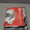 fun shack Black and White Striped Suit Mens Costume, Halloween Costumes for Adults, Halloween Costumes for men (3X-Large)