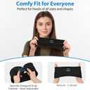 2-Pack Sleeping Headphones, Ultra-Thin Headband Headphones for Side Sleepers, Adjustable Bluetooth Headband for Yoga, Running, Workout & Travel
