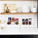 Medium (13.1 x 10.2 Inch) Cabinet Storage Shelf Rack, ShelvesKitchen Counter and Cabinet Shelf, Storage Rack Organizer for Kitchen, Fridge, Cabinet, Bathroom Cupboard& Pantry (4, White)