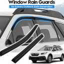 Outback Rain Guards - Window Visors for Subaru Outback Premium Limited Touring 2020-2025, Out-Channel Side Window Rain Guards for Outback Accessories, 4PCS, Black, Car Accessories