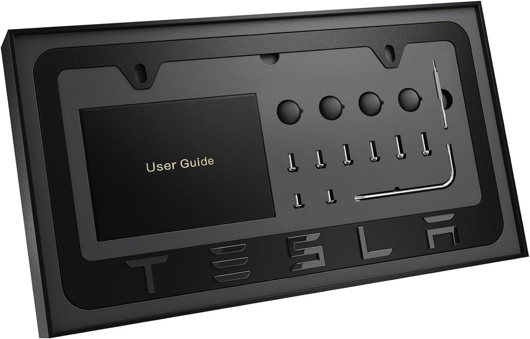 Black License Plate Frame