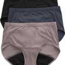 Hanes Women's Comfort, Period Underwear Pack, Light Leaks Period Panties, Light Protection Underwear, 3-Pack (9)