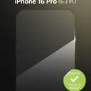 ZAGG Glass Elite Screen Protector for iPhone 16 Pro - 5X Stronger, Reinforced Edges, Ultra-Strong Tempered Glass, Scratch Resistant, Anti-Smudge, Easy Installation, InvisibleShield, Eco-Friendly