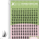 KEYYOU Bunny lash clusters manga lash clusters C Curl bunny lashes anime lashes Wispy Natural Invisible Band Lash with Waterproof DIY Lash Extension at Home(Bunny818MIX)