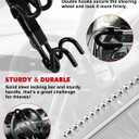 Tevlaphee Steering Wheel Lock Anti-Theft Car Device Heavy Duty Security Car Lock Antitheft Locking Devices Great Deterrent Adjustable Car Wheel Lock Anti Theft for Vehicle Truck with 3 Keys(Black)