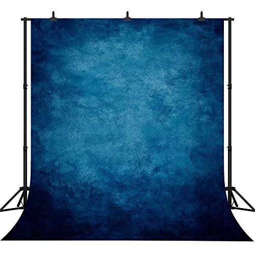 DePhoto Retro Art Blue Portrait Backdrop Graduation Background Video Photography Vinyl Seamless Photo Studio Prop 10x10ft