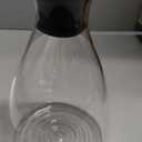 Glass Pitcher with Lid, 52 Ounces Juice Pitcher High Borosilicate Drip-free Glass Carafe Easy Pour Gallon Pitcher for Hot/Cold Water, Ice Tea, Juice Beverage, Transparent