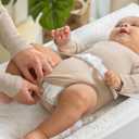 Ingenuity Contoured Changing Pad Includes Waterproof Changing Liner and Safety Fastening Strap with Quick-Release Buckle