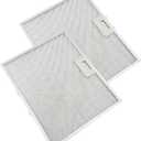 2 Pcs WB02X11011 Range Hood Filter Compatible with GE JV636H1SS JV636H2SS JV536H1SS JV536H2SS Stainless Steel Mesh Grease Filter 14-1/2" x 11-5/8"